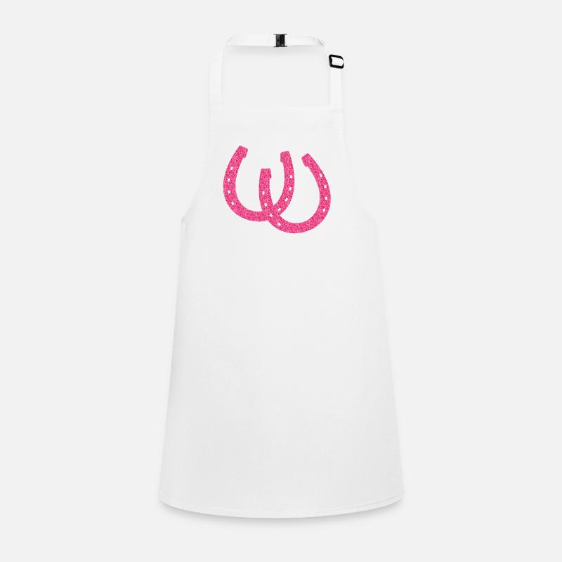 sparkling horseshoes Children's Apron