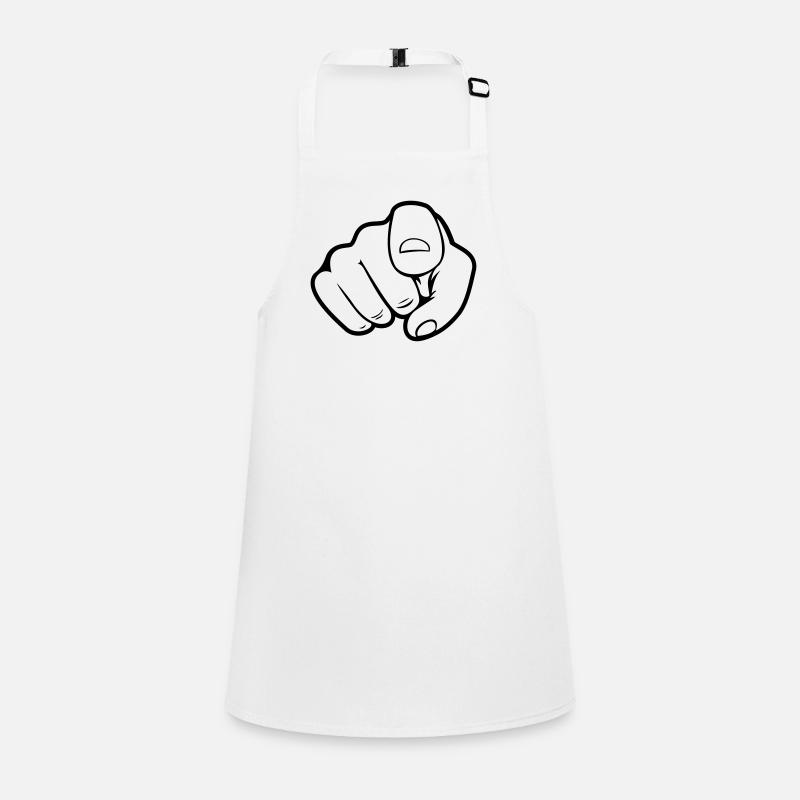 Main pointée du doigt Tablier Enfant