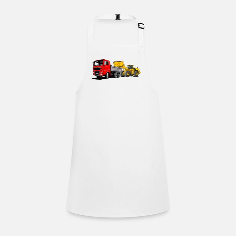 Truck with wheel loader Children's Apron