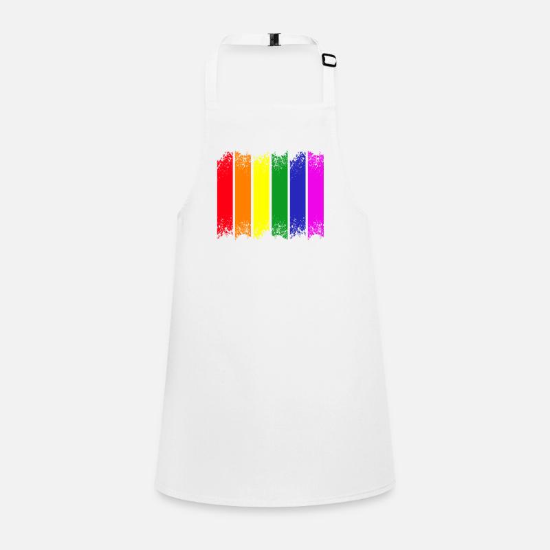 Fierté à rayures arc-en-ciel Tablier Enfant