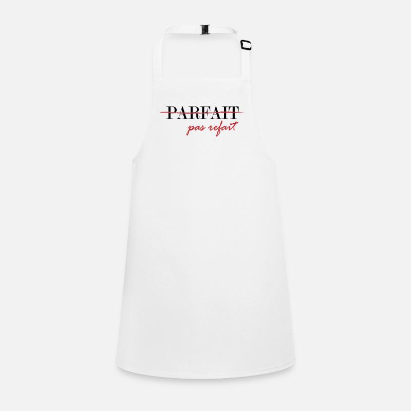 Parfait, pas refait (noir) Tablier Enfant