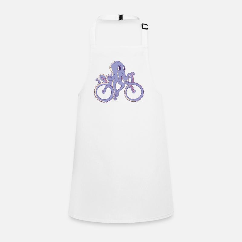 Octopus by bicycle Children's Apron