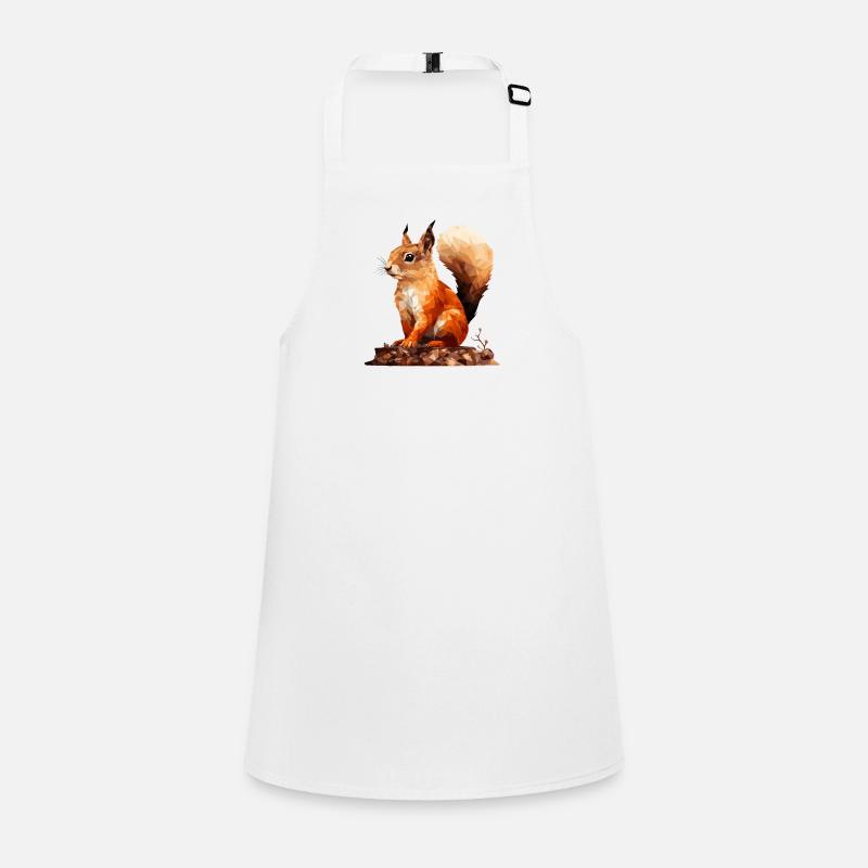 Squirrel in polygon style Children's Apron