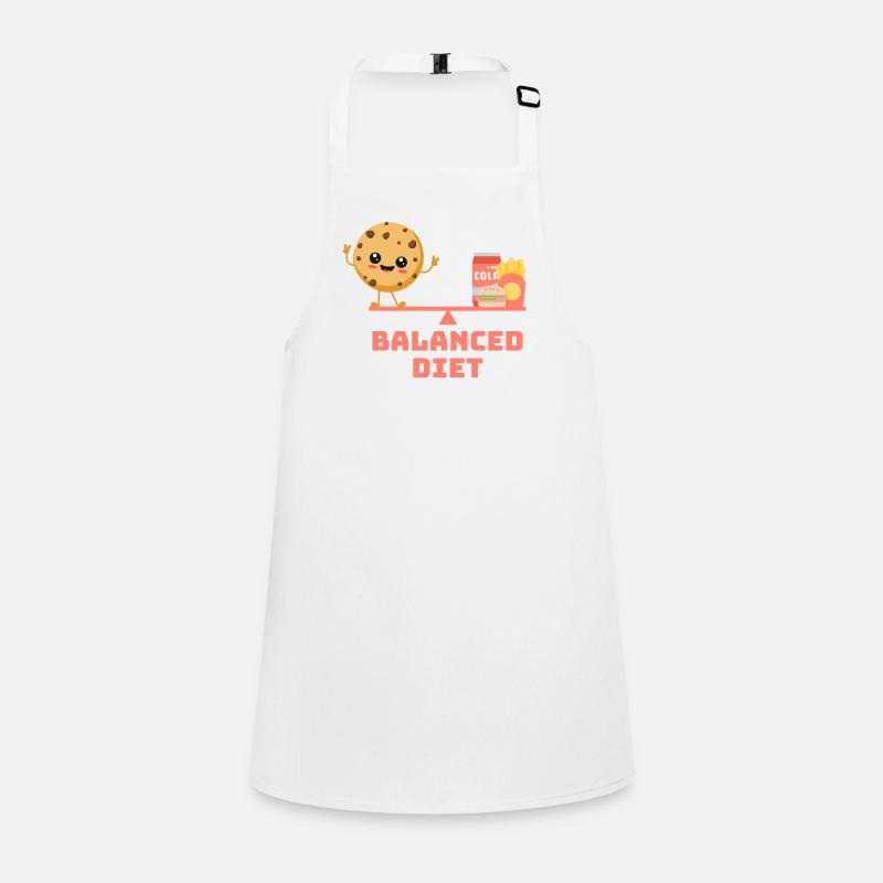 balanced cookie fastfood Diet Children's Apron