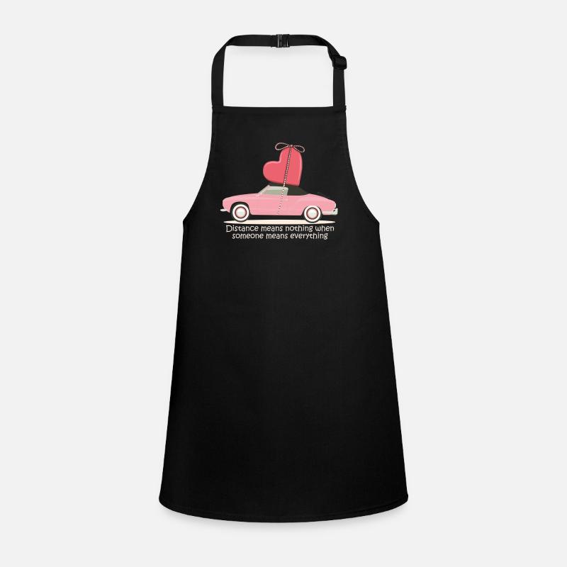 A heart that can go anywhere Love has no limits Children's Apron
