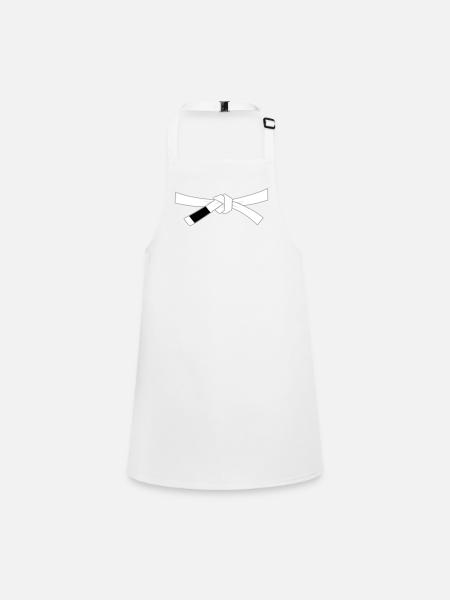 Ceinture blanche - Ceinture blanche - Tablier Enfant - blanc - Devant