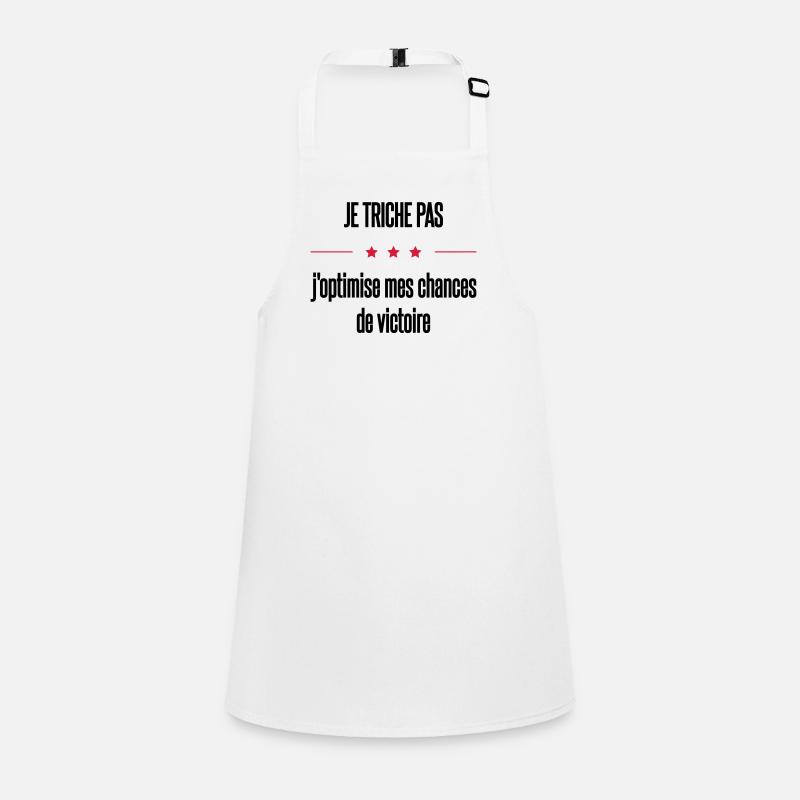 je triche - Tablier Enfant - blanc