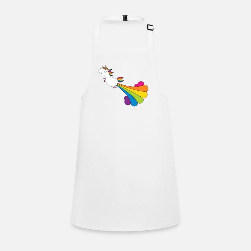 Licorne avec des nuages arc-en-ciel Tablier Enfant