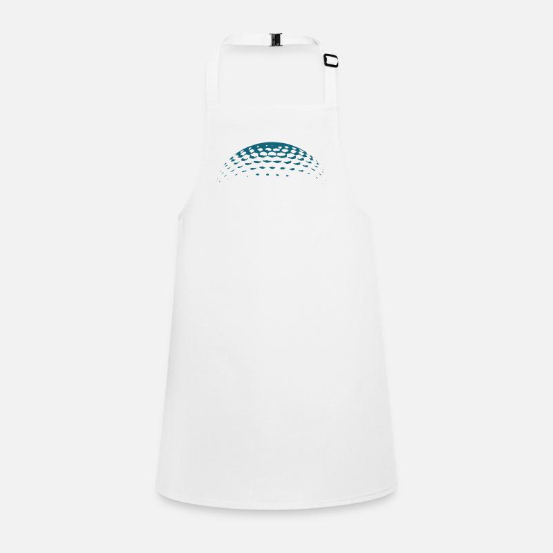 Golf ball on blue Children's Apron