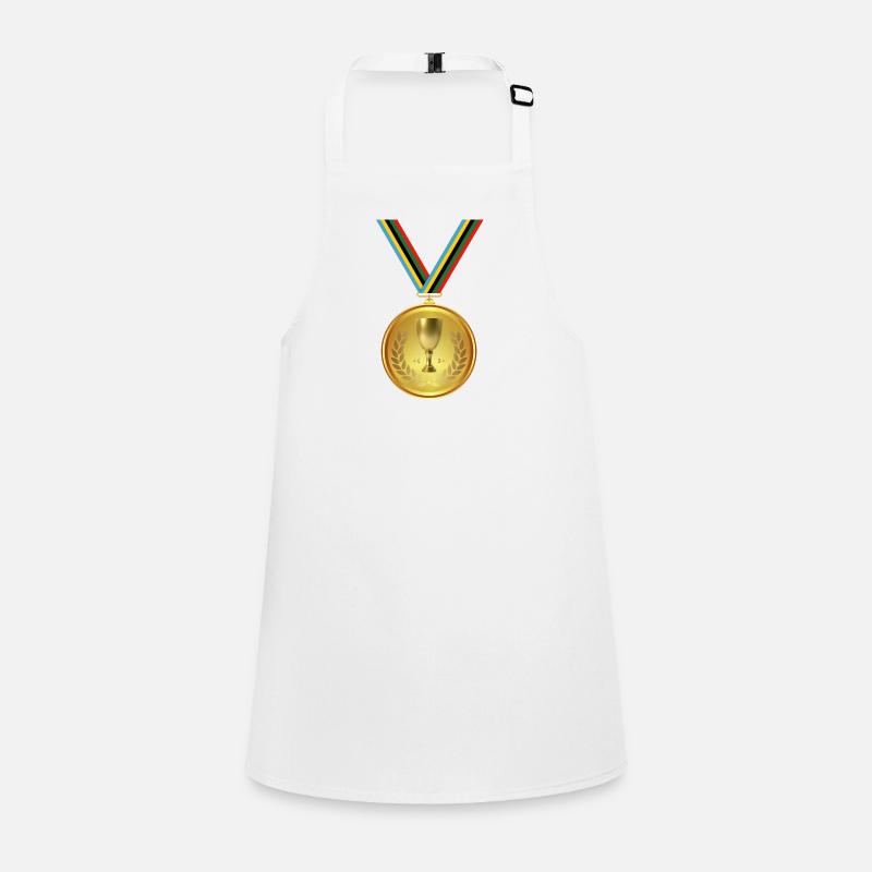 Goldmedaille, Medaille , Sieger Gewinner Schürze für Kinder