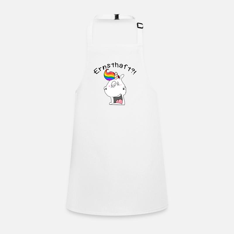 Einhorn "Ernsthaft?!" / Geschenkidee / Geschenk Schürze für Kinder