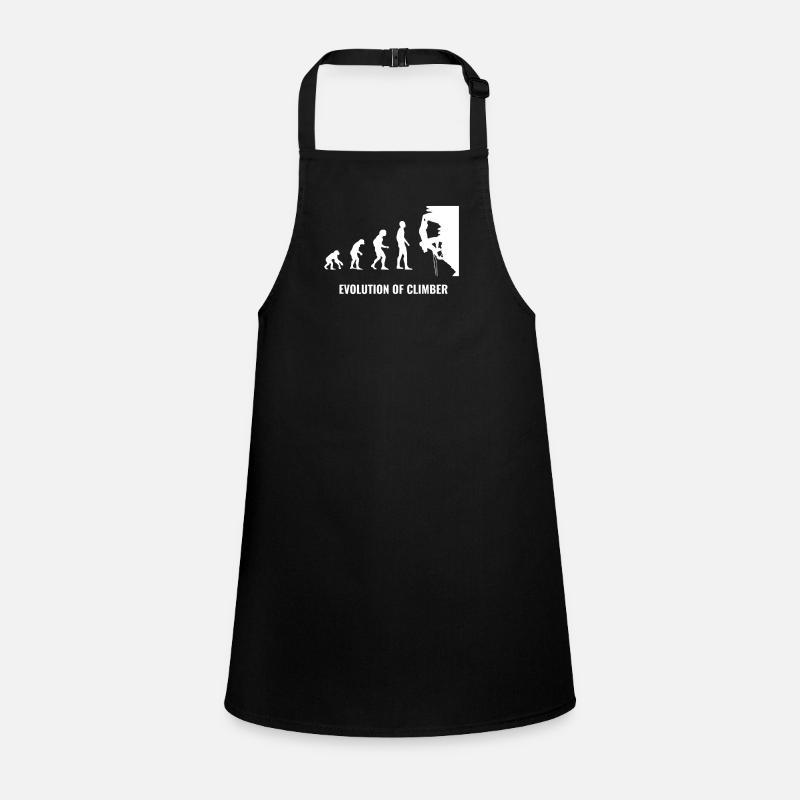 Climbing sport rock mountain nature evolution white Children's Apron