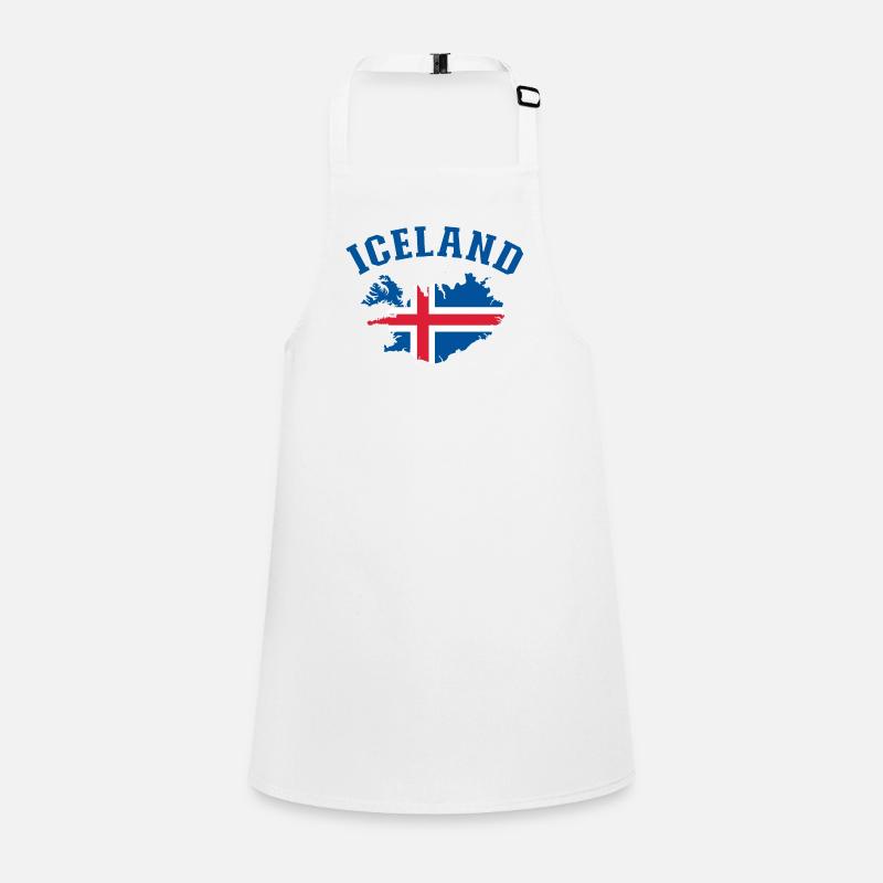 Iceland Flag Map Children's Apron