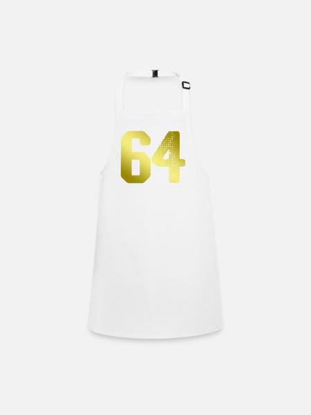 maillot numéro 64 - Tablier Enfant - blanc - Devant