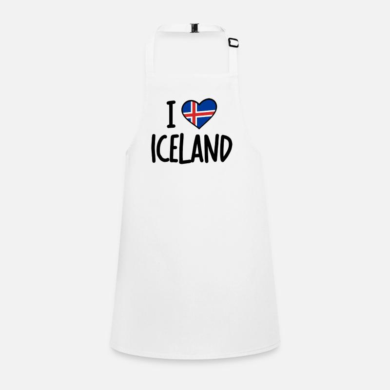 J’adore l’Islande Tablier Enfant
