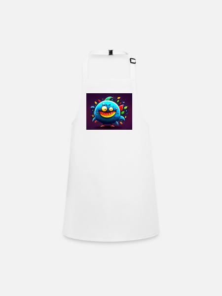 Monster - Children's Apron - white - Front