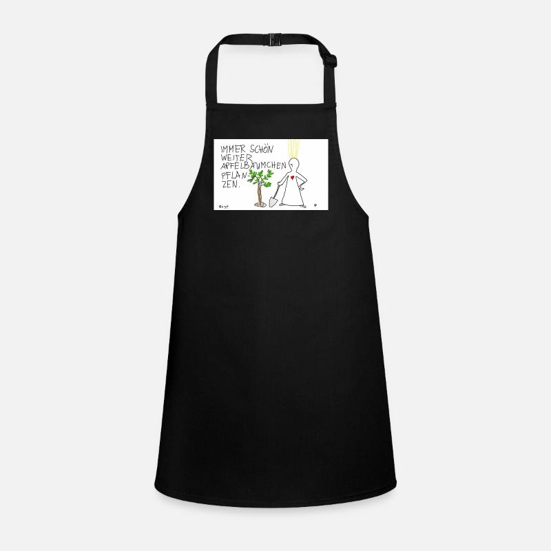 Immer schön weiter Apfelbäumchen pflanzen. Schürze für Kinder