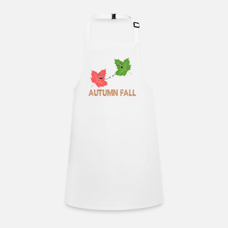 Autumn Fall Funny Maple Leaf Joke Cartoon Design Children's Apron