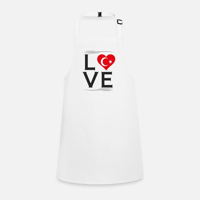 Amour amour dinde jersey drapeau coeur Tablier Enfant