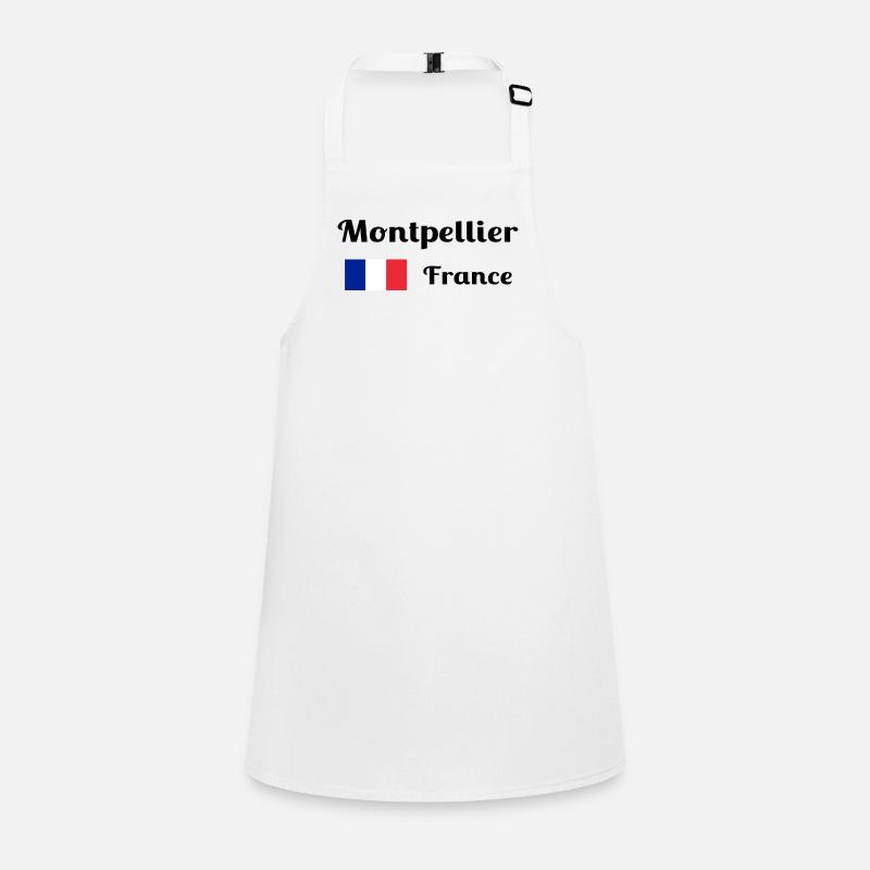 Montpellier, Frankreich - Stilvolle Drucke Schürze für Kinder