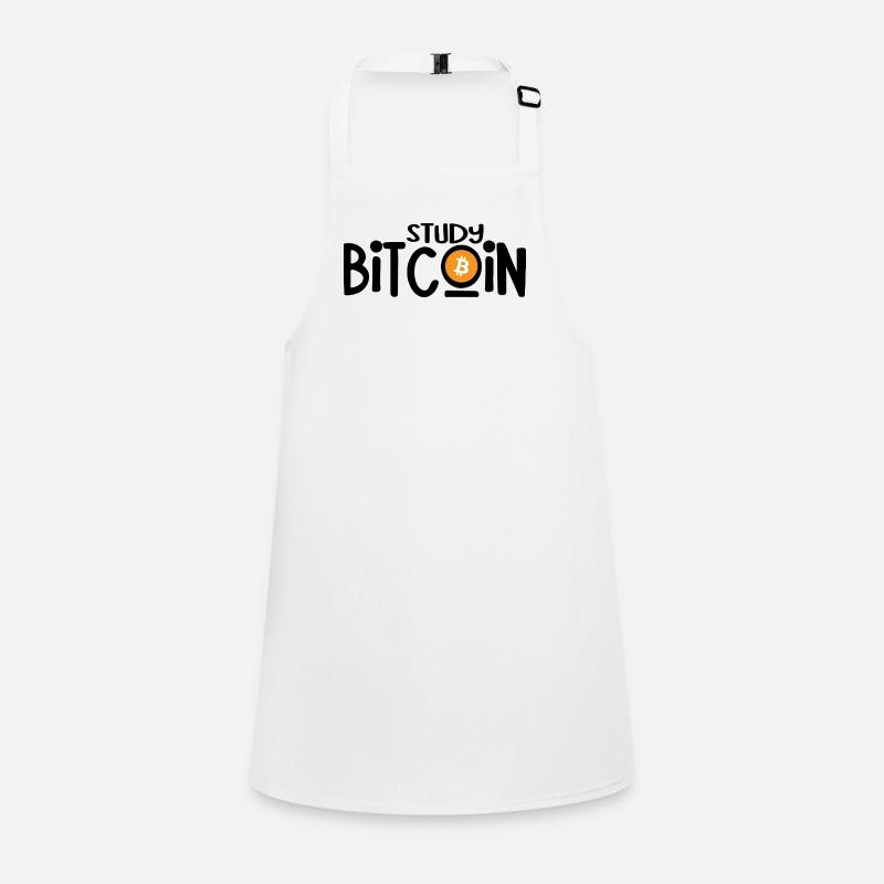 Study Bitcoin Schürze für Kinder