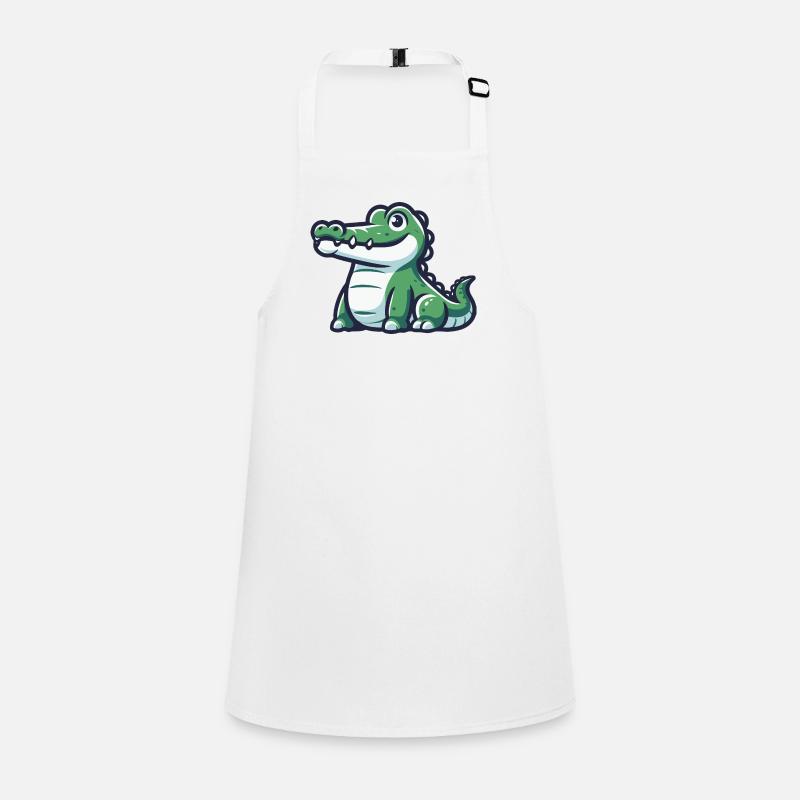 Crocodile amical d’une aventure tropicale Tablier Enfant