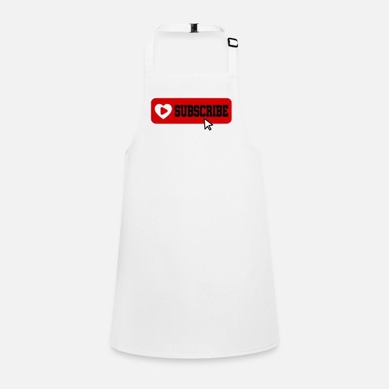 Fabulous YouTube Channel Subscribe Button Icon Children's Apron