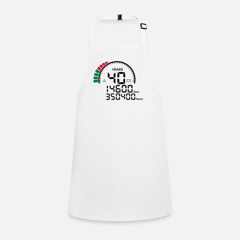 years 40 years anniversary meter Children's Apron