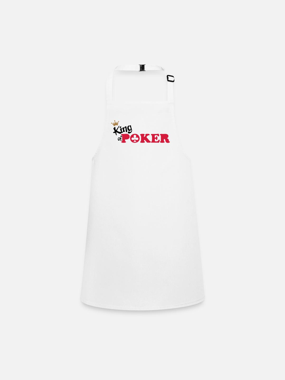poker - Tablier Enfant - blanc - Devant