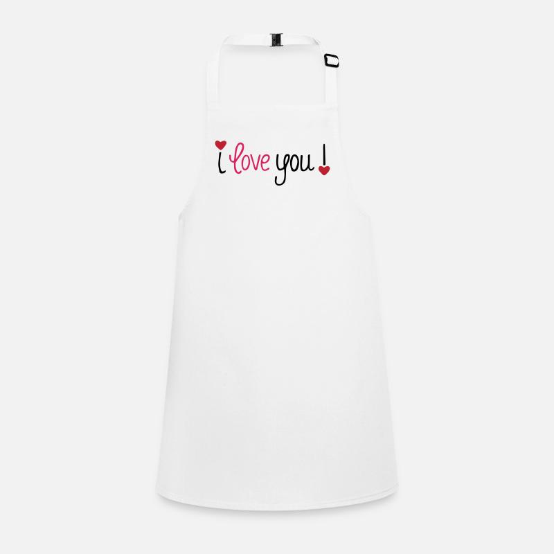 Saint-Valentin Je t’aime Cœurs Tablier Enfant
