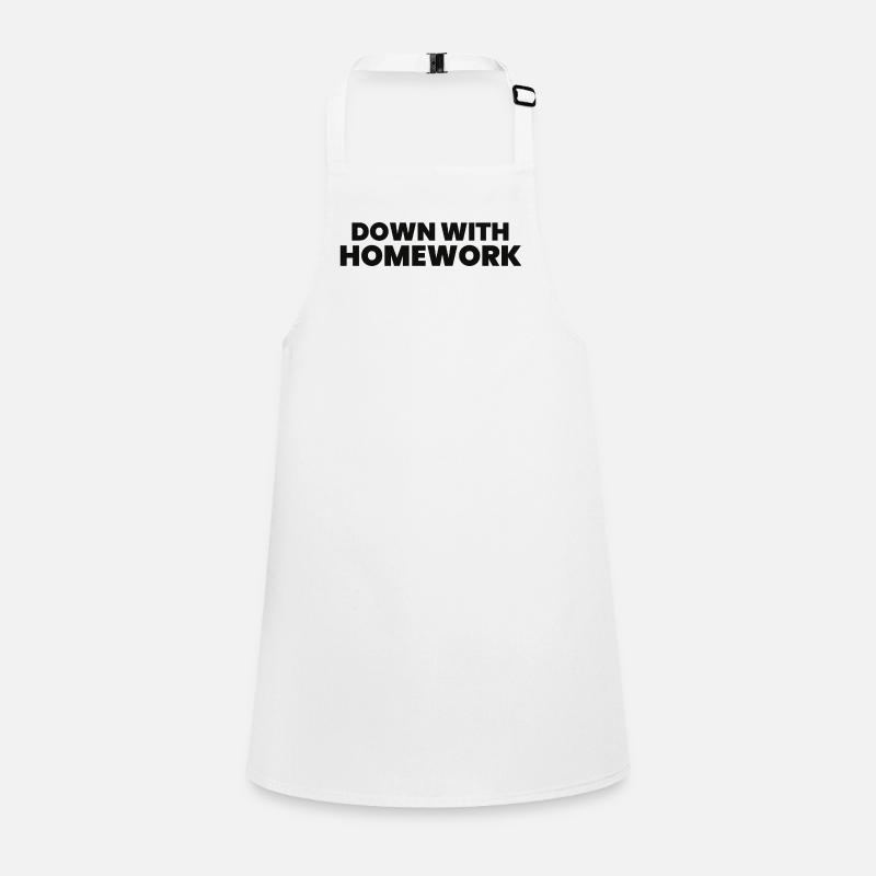 Down With Homework Children's Apron