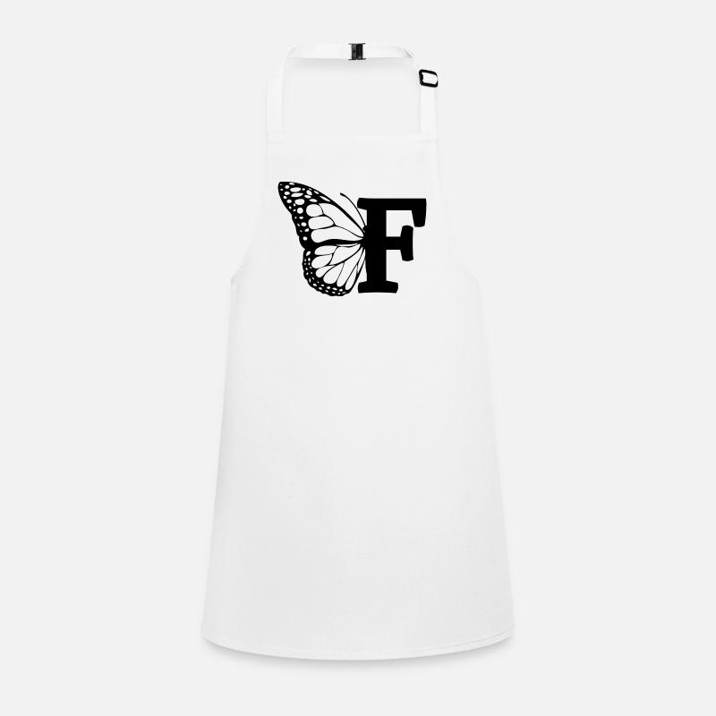Buchstabe F Schmetterling Schürze für Kinder