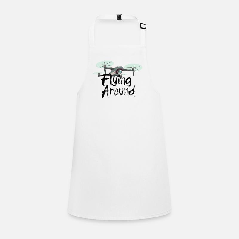Flying Around Drone Flying Quadcopter Pilot RC Dro Children's Apron