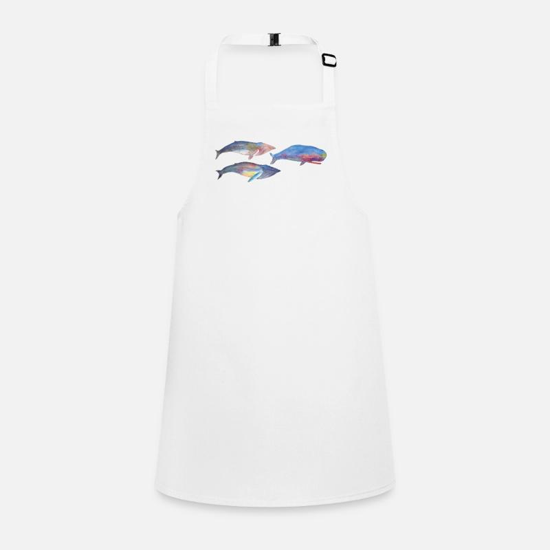 Whales panorama mug Children's Apron