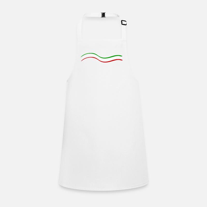 Vert Blanc Rouge Tablier Enfant