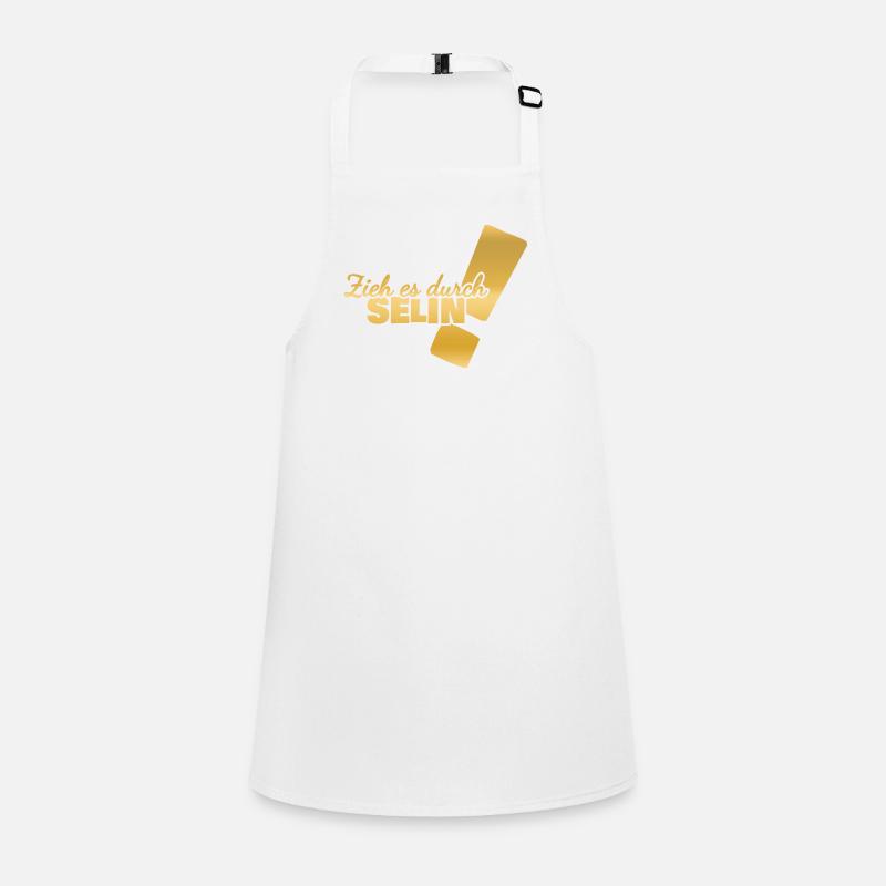 First name Selin Children's Apron