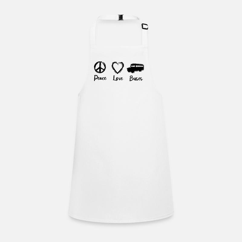 Ich liebe Busse Schürze für Kinder