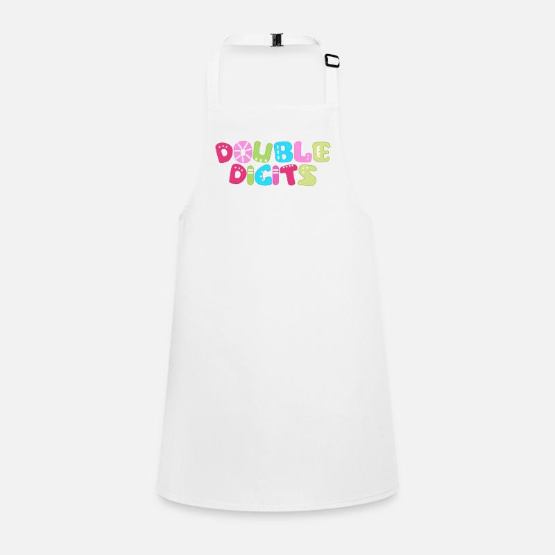 Double Digits: Colorful Bubble Numerals Children's Apron