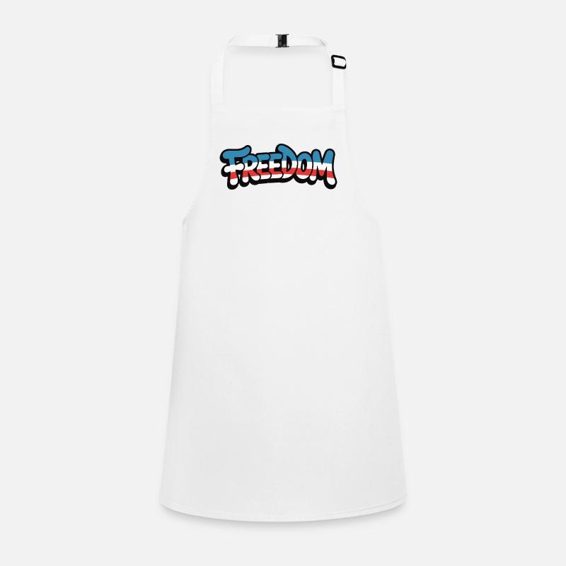 Freedom Typography Statement Design Children's Apron