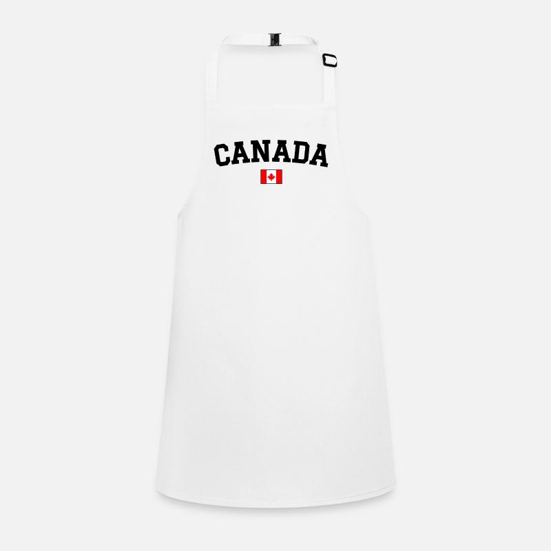 Drapeau du Canada Noir Tablier Enfant