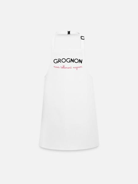 grognon - Tablier Enfant - blanc