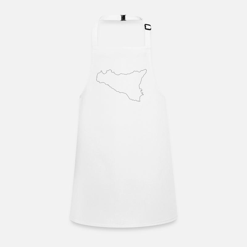 sicilian map Children's Apron