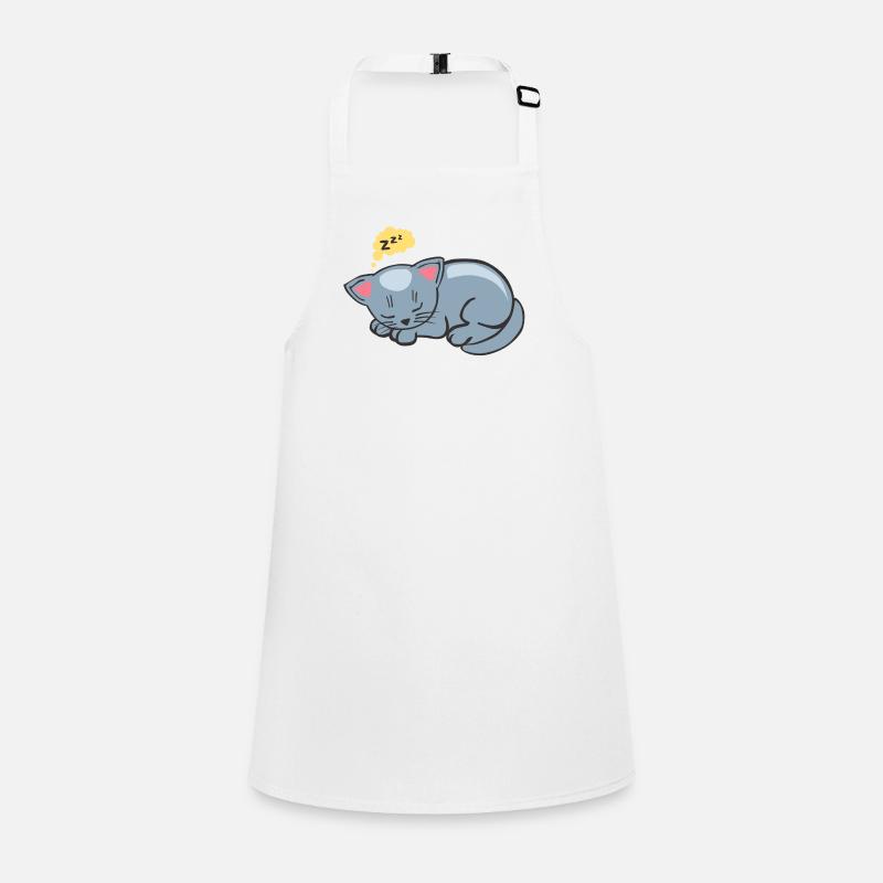 chat dort dormir ronron zzz dessin 2702 Tablier Enfant