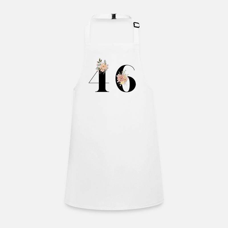46e anniversaire fleuris (Cadeau de 46 ans) Tablier Enfant