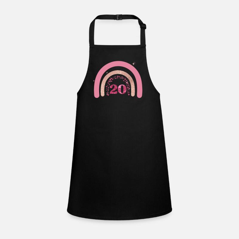 20e anniversaire rainbow rose Tablier Enfant