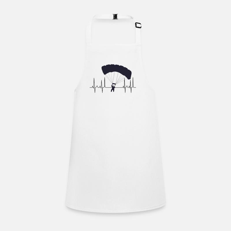 Parachuting paragliding cardiogram Children's Apron