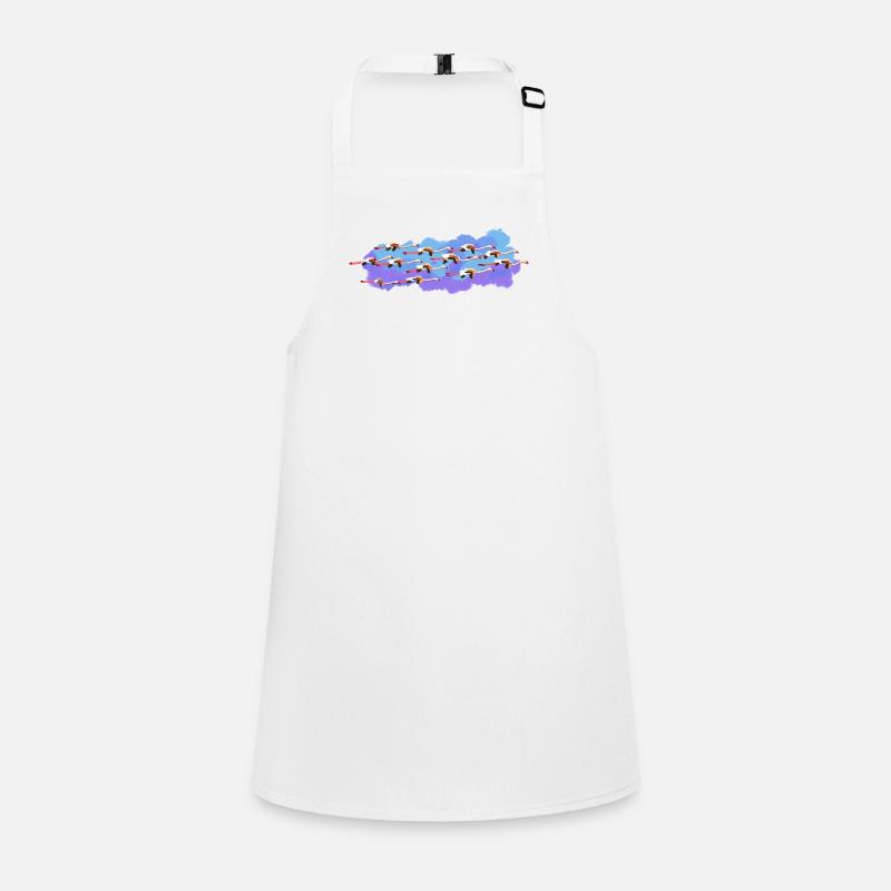 Flamingos auf der Straße Schürze für Kinder