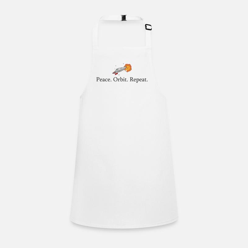 Peace Orbit Repeat Rocket Children's Apron