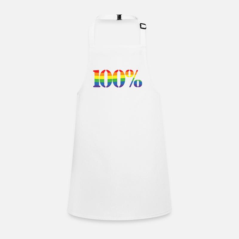 100% Rainbow Children's Apron
