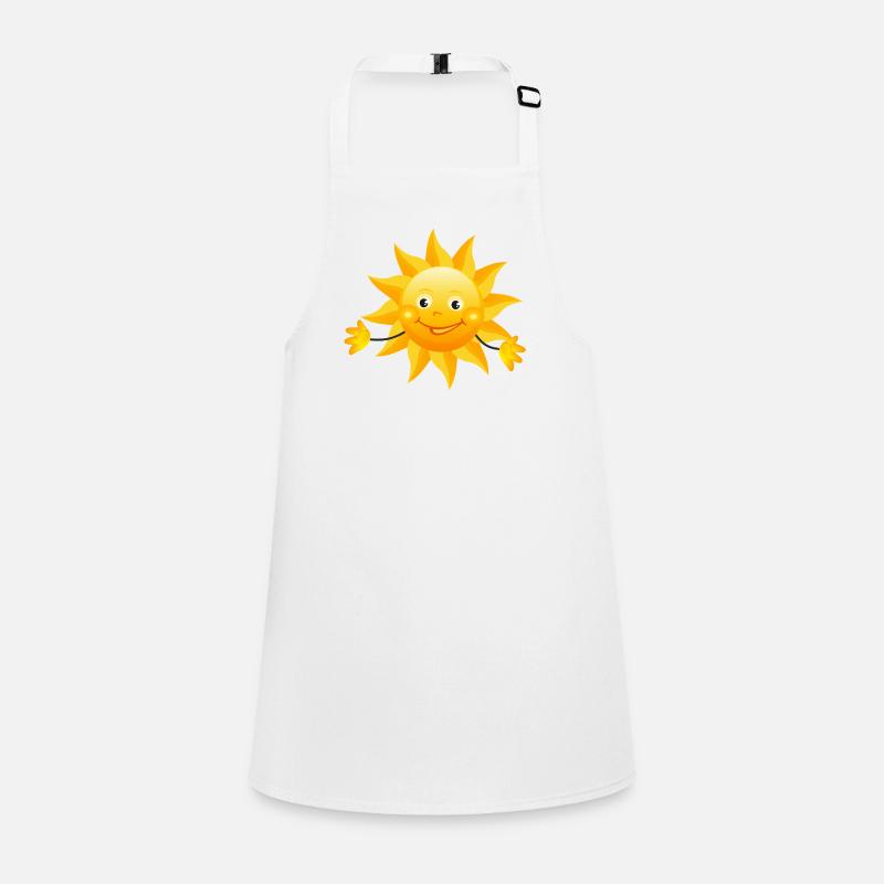 rainbow sun clouds weather rainbow sun cloud52 Children's Apron
